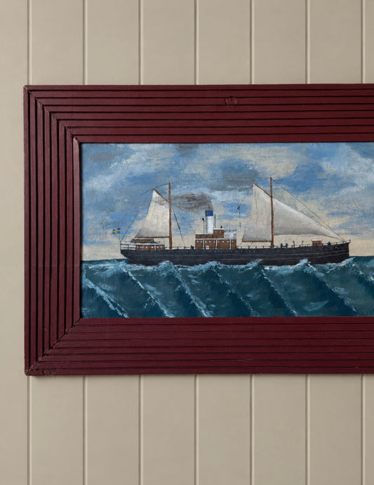Folk Art Ship Painting