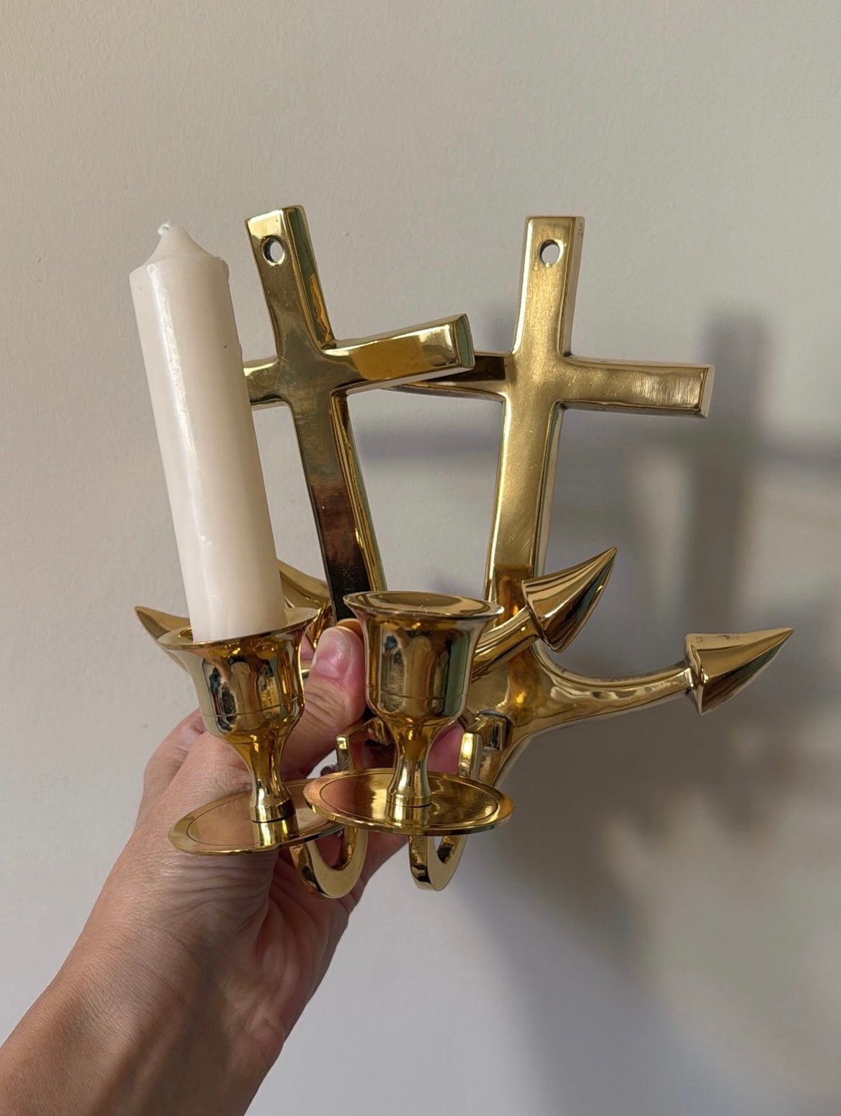 Brass Anchor Sconces