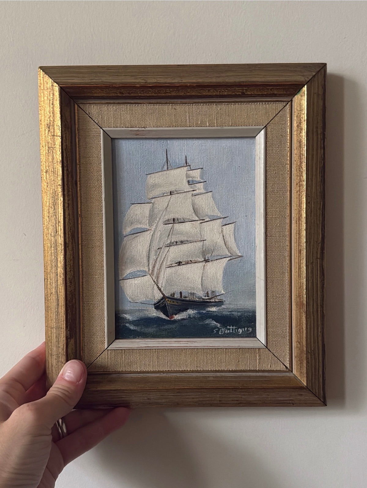 A pair of vintage ships