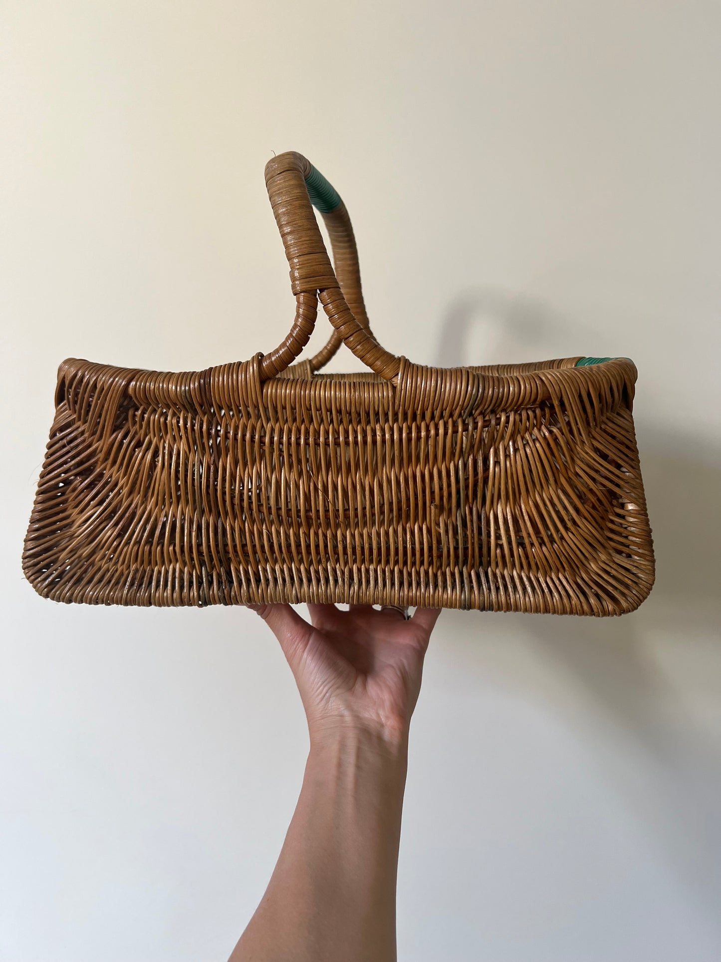 French Rattan Basket