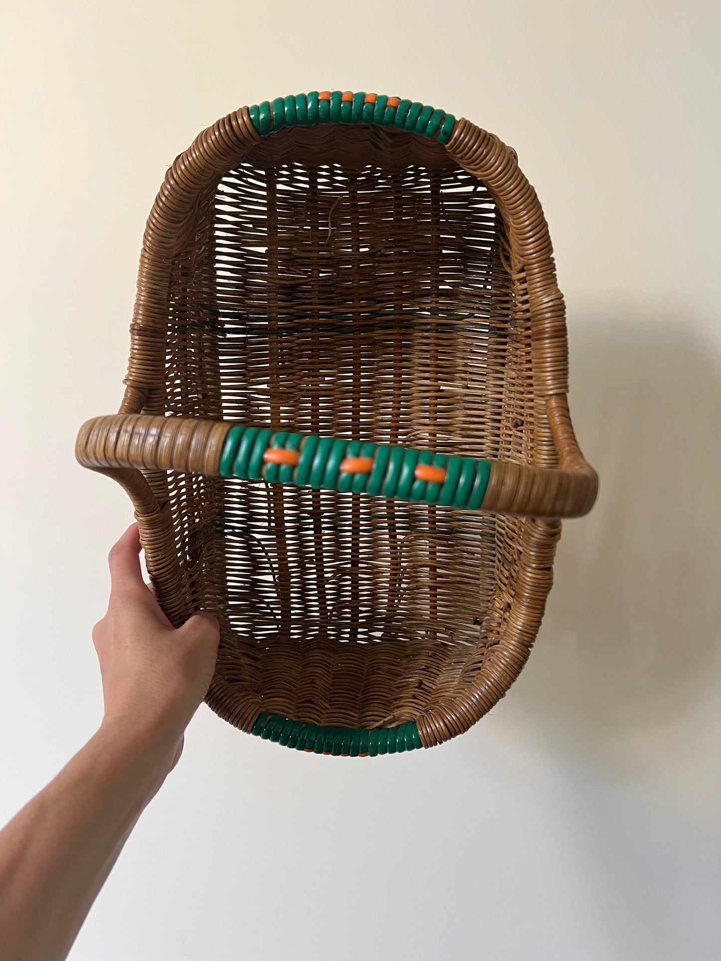 French Rattan Basket