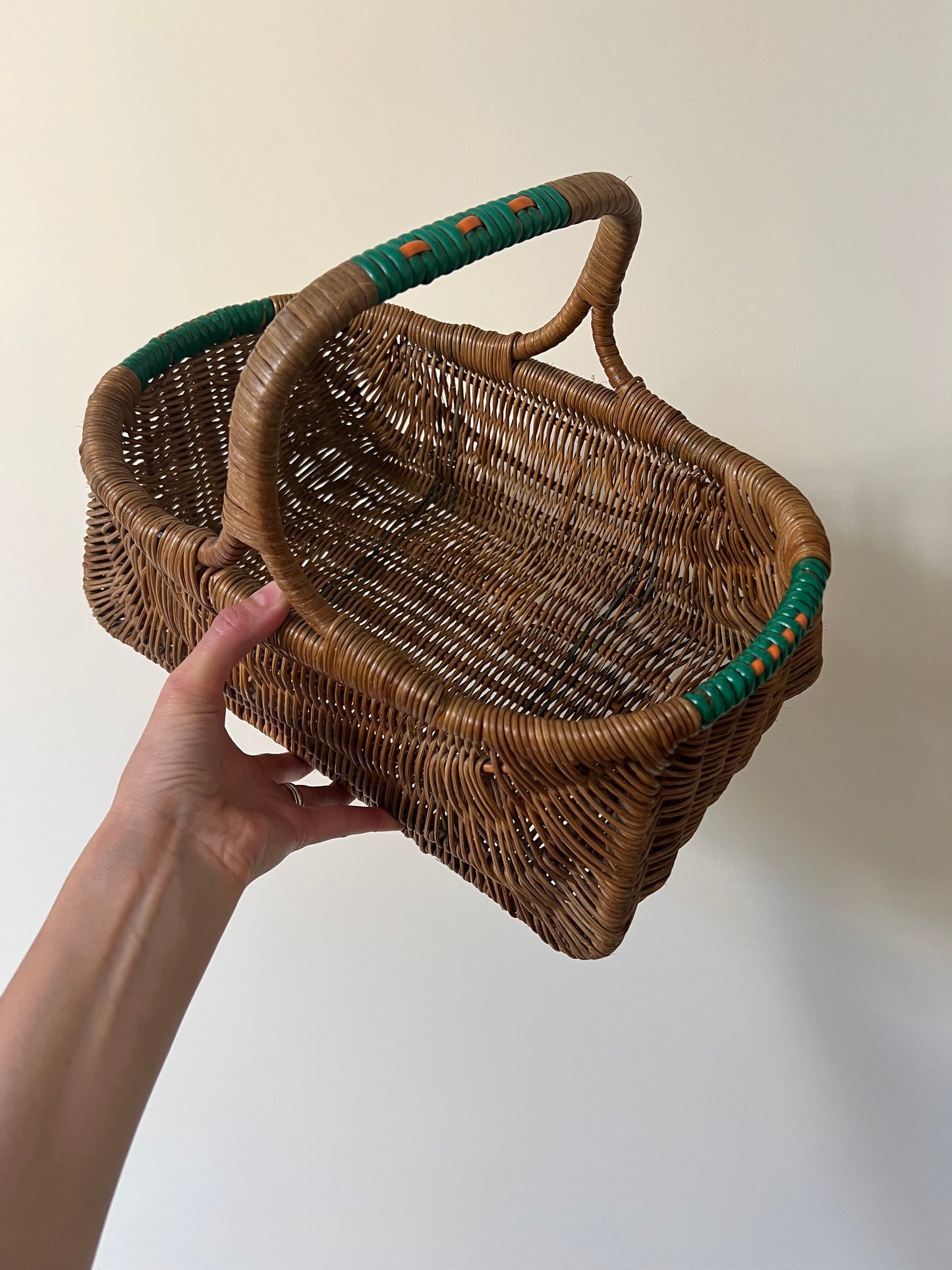 French Rattan Basket