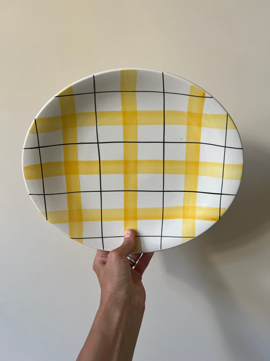 Vintage Plate - Yellow