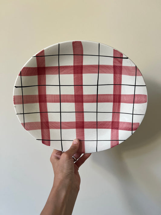 Vintage Plate - Red