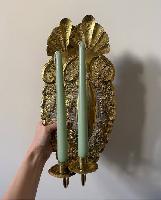 Swedish Brass Sconces